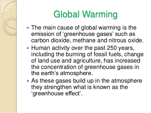 Introduction essay for global warming