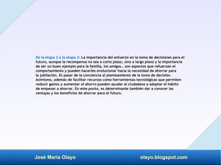 José María Olayo olayo.blogspot.com
De la etapa 2 a la etapa 3: La importancia del esfuerzo en la toma de decisiones para ...