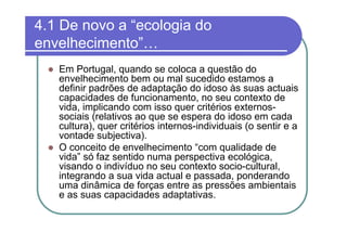 Envelhecimento E Qualidade De Vida