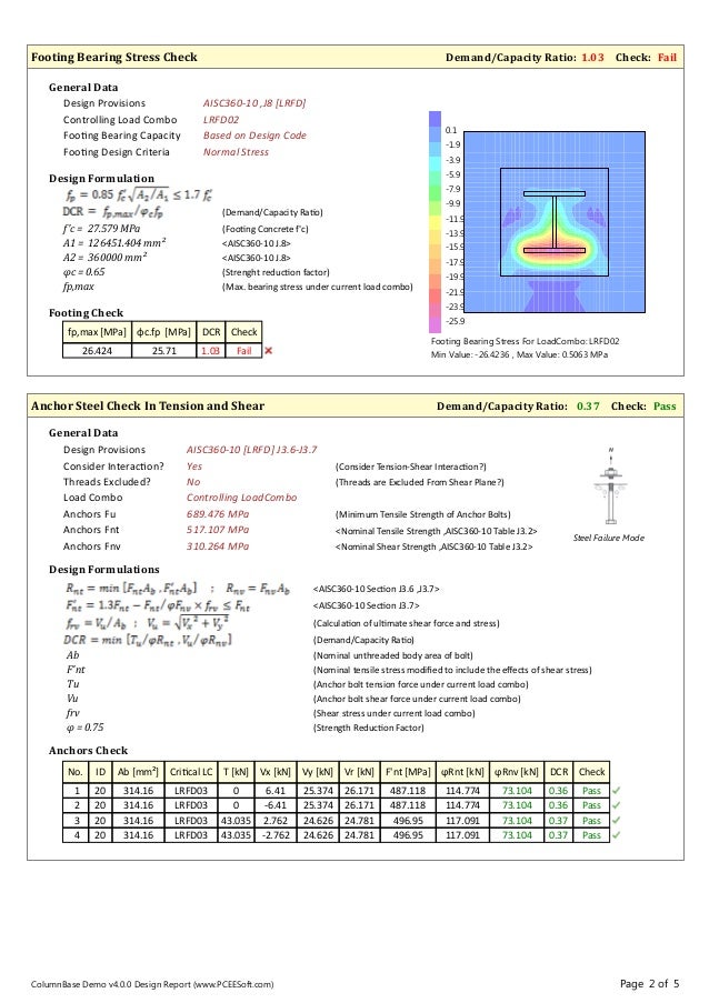 Column-Base Plate Foundation Design Report , How to Design Base Plate…