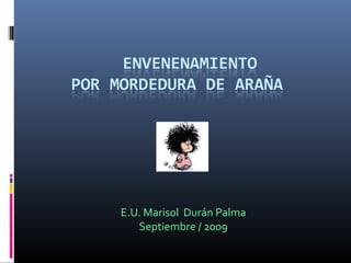 E.U. Marisol Durán Palma
Septiembre / 2009
 
