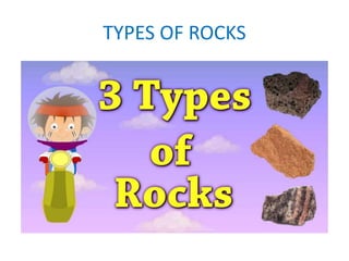 TYPES OF ROCKS
 