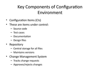 Environment Configuration Matrix Environment for Configuration overview Lecture | PPTX
