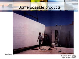 Some possible products March 16, 2011 