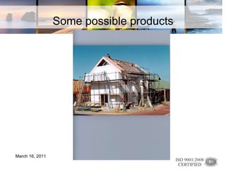 Some possible products March 16, 2011 