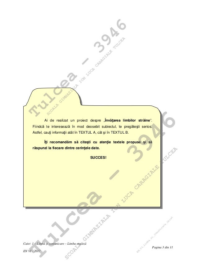 En Vi 2017 Limba Comunicare Caiet Cadru Didactic 1 Engleza