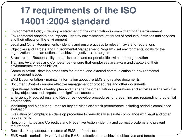 iso standard labeling Management 1 Module Environmental