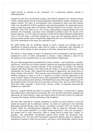 Richard Routley Enviornmental Ethics | DOC