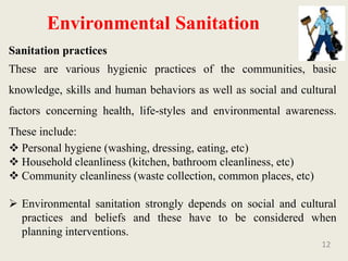 Basic Sanitation Example Enviornmental Health and Sanitation | PPTX