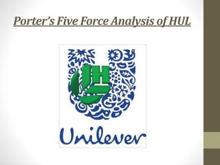 Porter’s Five Force Analysis of HUL
 