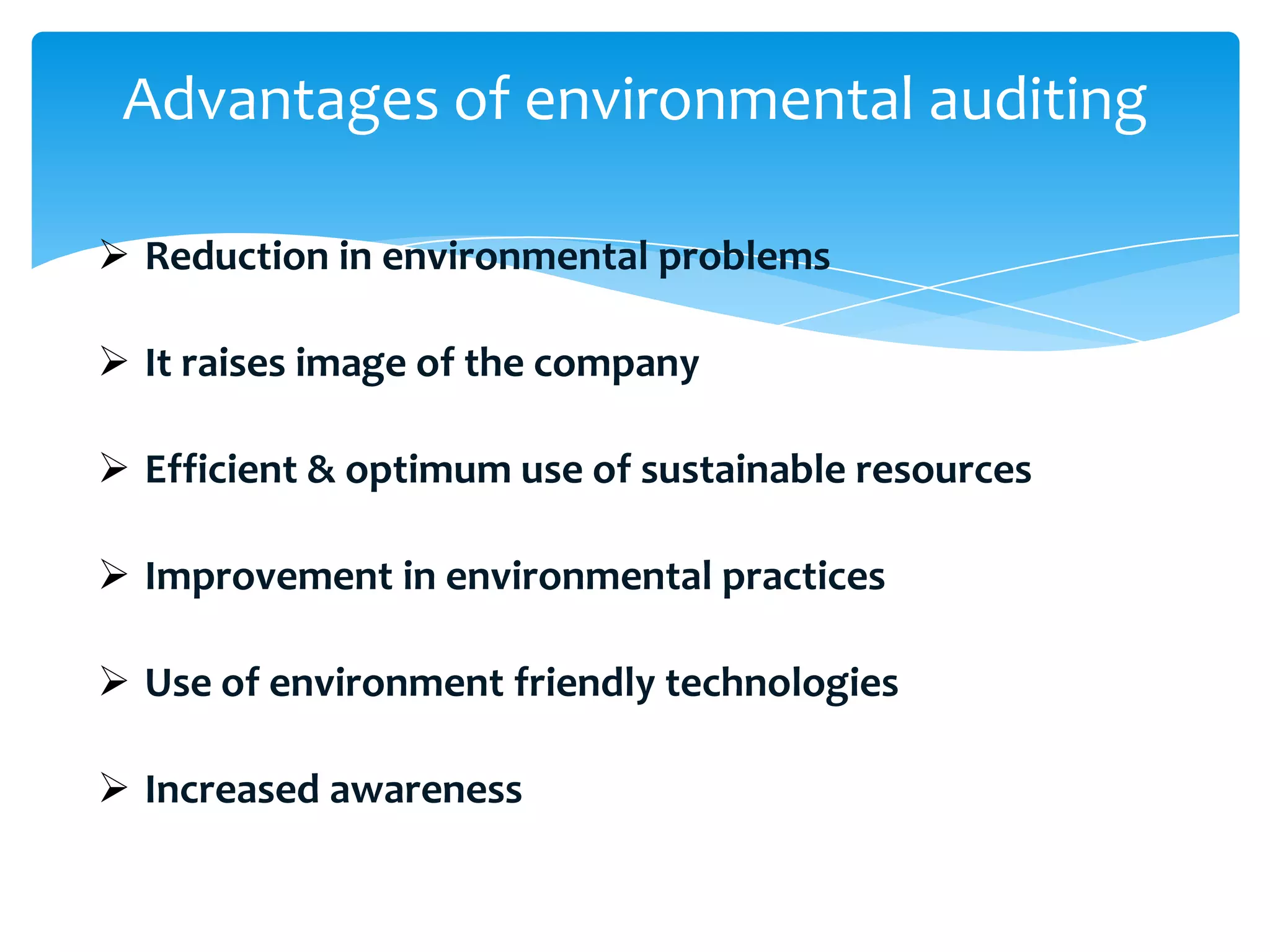 Envirnomental audit ppt | PPT