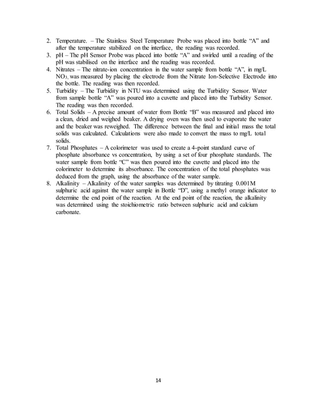 CAPE Environmental Science IA Unit 1