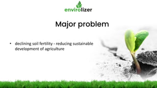 Major problem
• declining soil fertility - reducing sustainable
development of agriculture
 