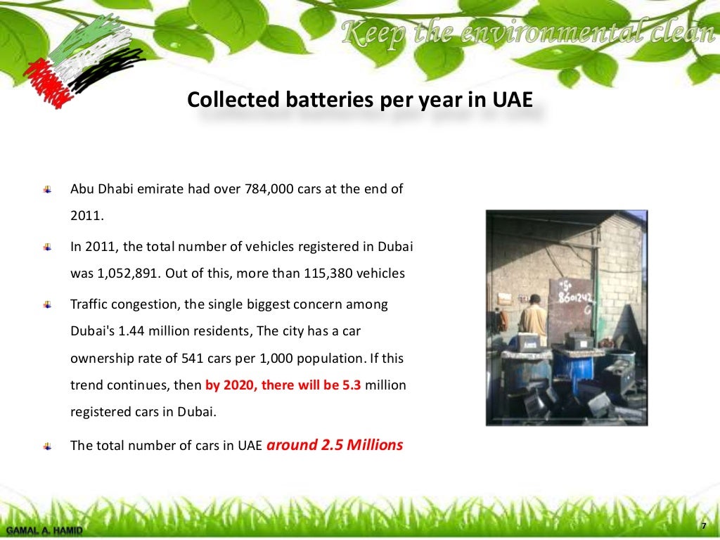 Lead acid battery recycling. Environ. control