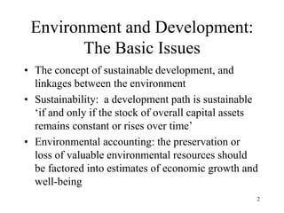Environment and development | PPT