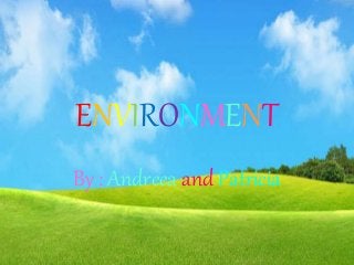 ENVIRONMENT
By : Andreea and Patricia
 