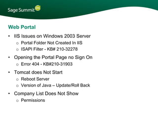 Sage 300 ERP: Environment setup and configuration | PPTX