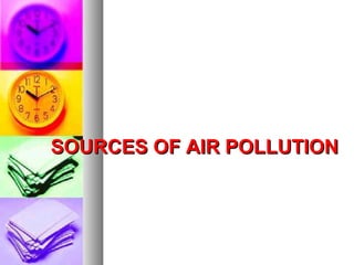 SOURCES OF AIR POLLUTIONSOURCES OF AIR POLLUTION
 