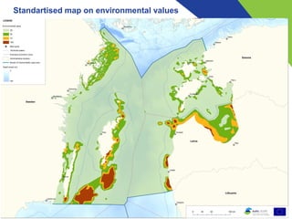 Standartised map on environmental values
 
