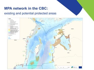 MPA network in the CBC:
existing and potential protected areas
 