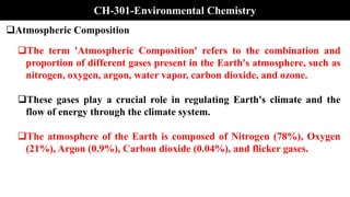 Environment Composition Reference Environmental chemistry and policies employed by countries to save ...