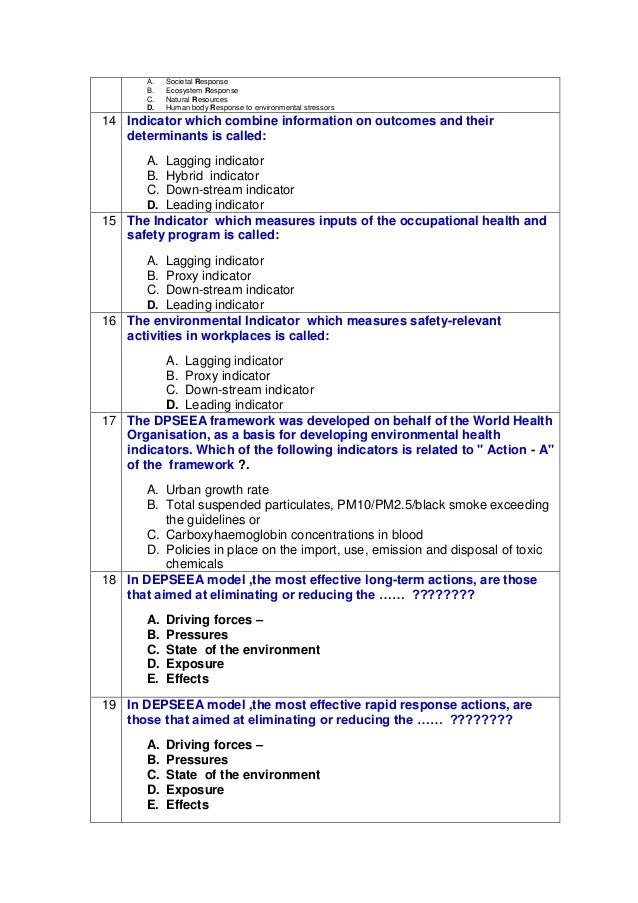 Environmental healthindicatorsmodelsmc qs