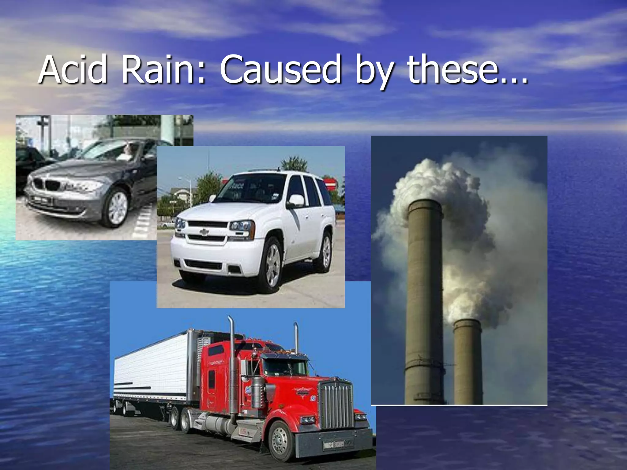 Acid Rain: Caused by these…
 
