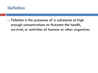 Environmental Issues and Sustainability