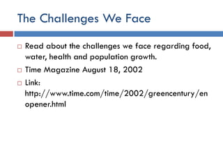 Environmental Issues and Sustainability