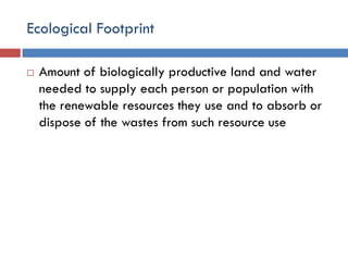 Environmental Issues and Sustainability