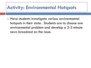 Environmental Issues and Sustainability