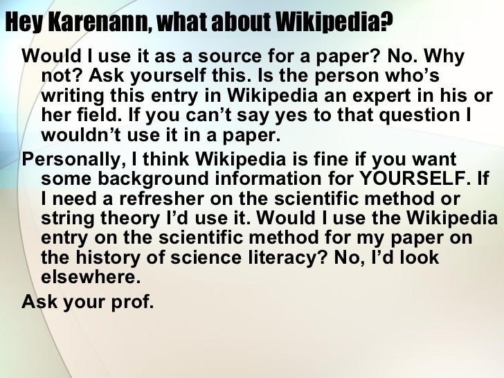 what are some expert or authoritative sources of information on this research question A finding sources you may have a subject area librarian for the particular type of research you are doing some some experts publish great information. what are some expert or authoritative sources of information on this research question A finding sources you may have a subject area librarian for the particular type of research you are doing some some experts publish great information.
