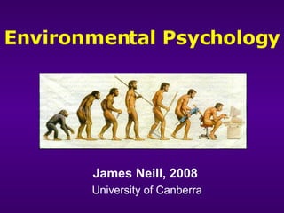 Environmental Psychology James Neill, 2008  University of Canberra 