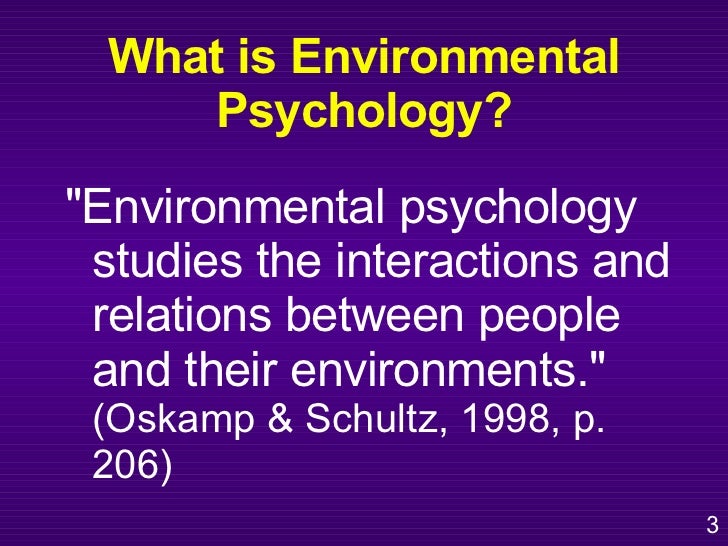 Environmental Psychology