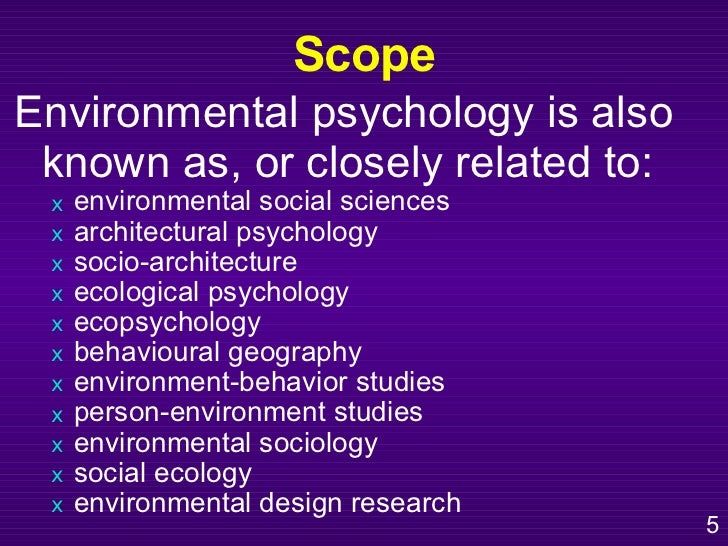Environmental Psychology