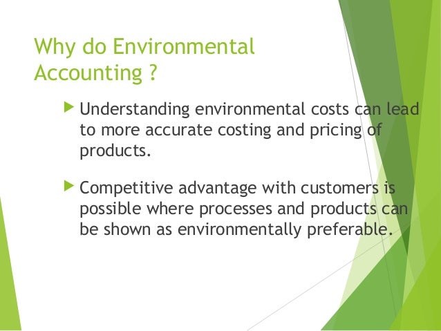 Environmental Accounting Practices In India