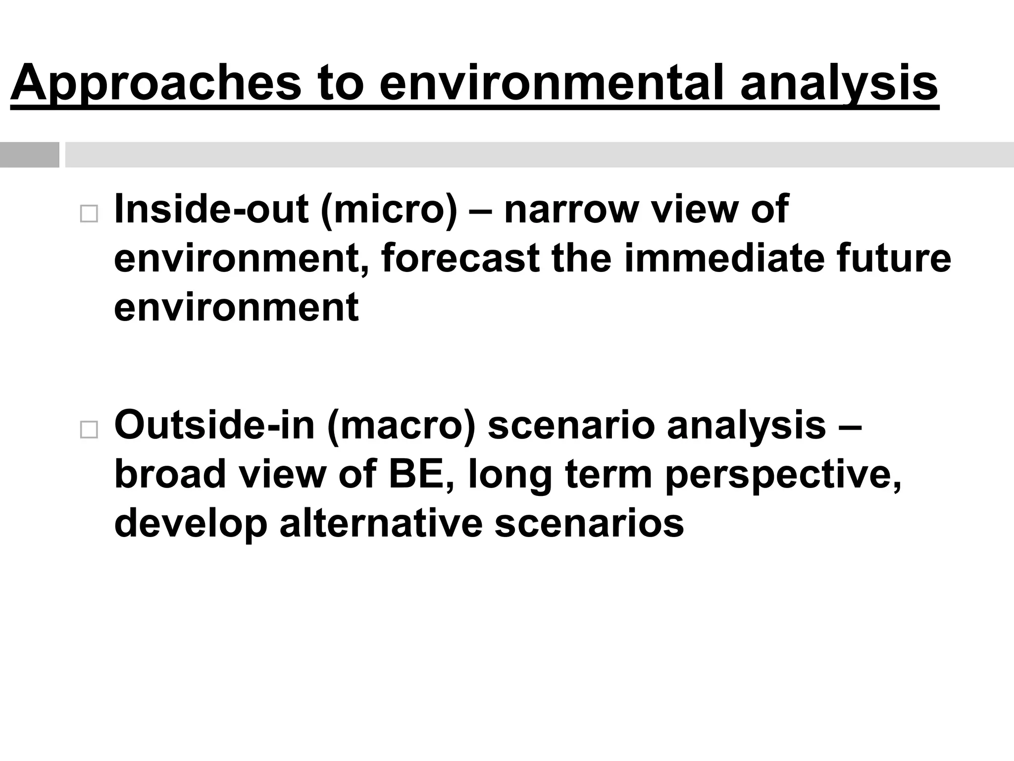 Environmental analysis | PPTX