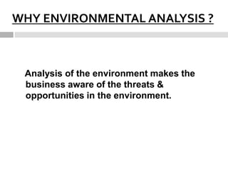 Environmental analysis | PPTX
