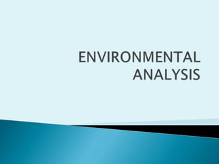 Environmental analysis | PPTX
