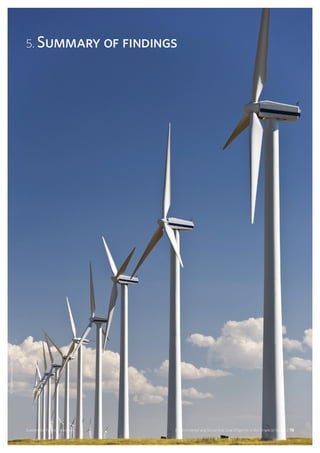 5. Summary of findings
Environmental and Social Risk Due Diligence in the Financial Sector / 75Sustainable Finance Advisory Environmental and Social Risk Due Diligence in the Financial Sector / 75Sustainable Finance Advisory
5. Summary of findings
©iStockphoto.com/Pgiam
 