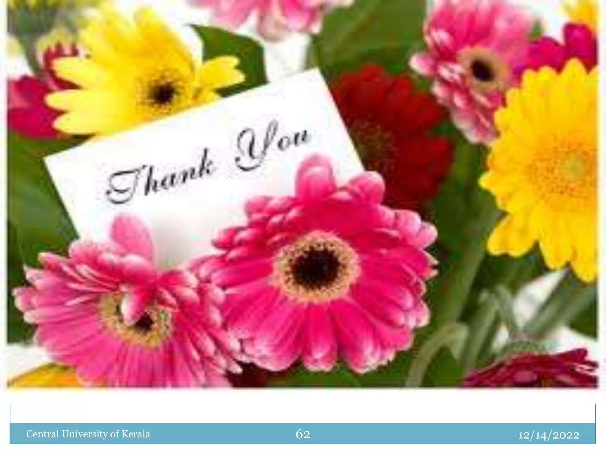 12/14/2022
Central University of Kerala 62
 