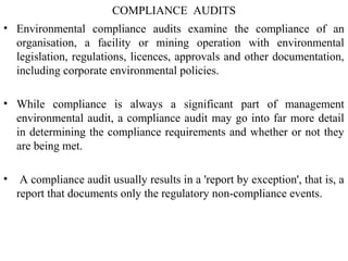 Environmental Audit in Mining