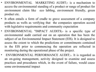 Environmental Audit in Mining