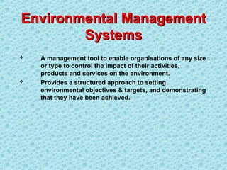 Environmental Awareness and ISO 14001 Training | PPT