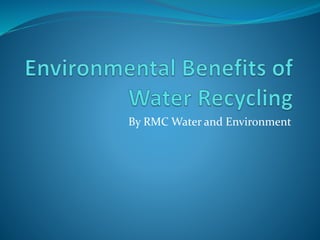 By RMC Water and Environment
 