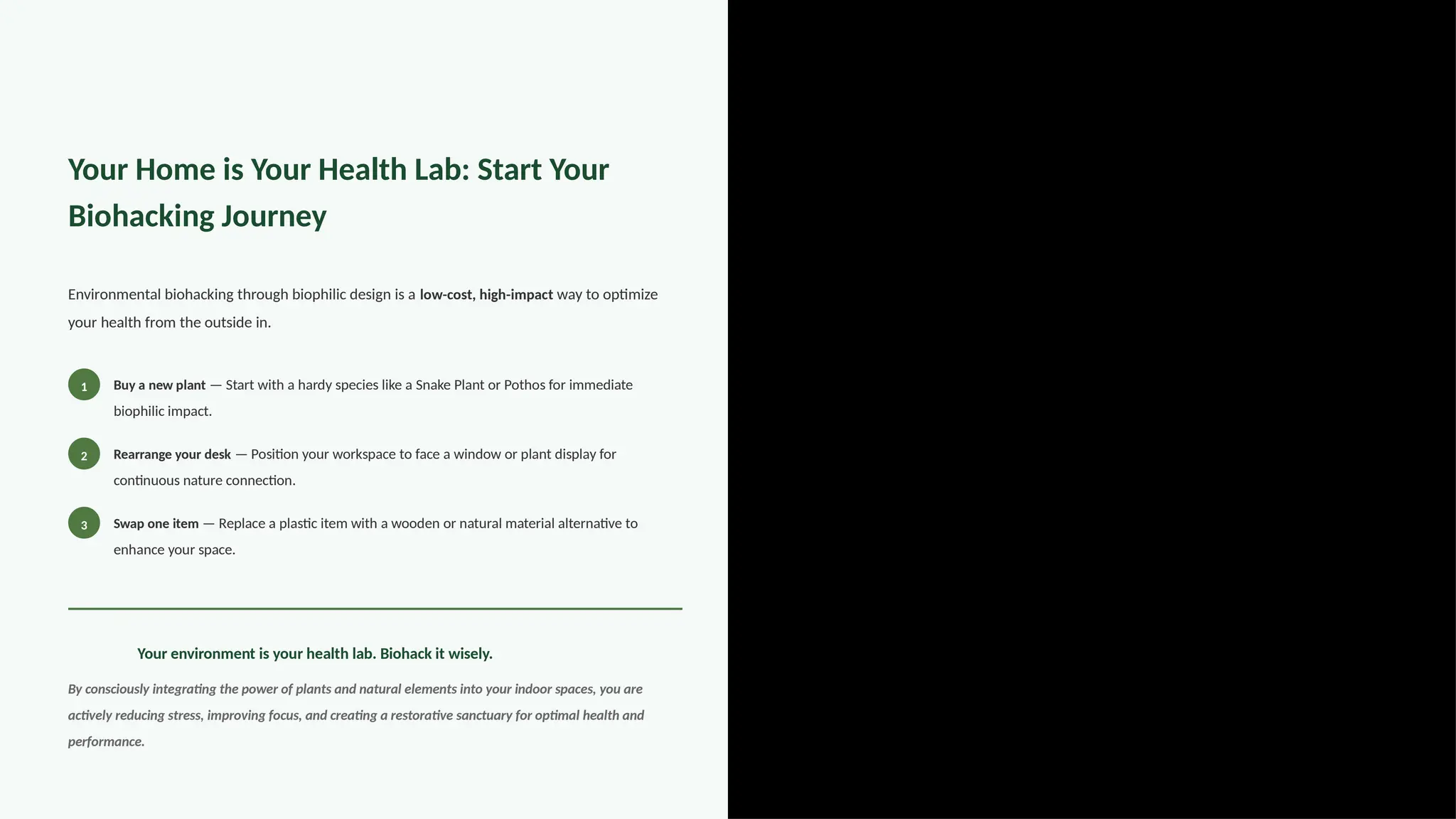 Environmental Biohacking & Biophilic Design: Transform Your Indoor ...