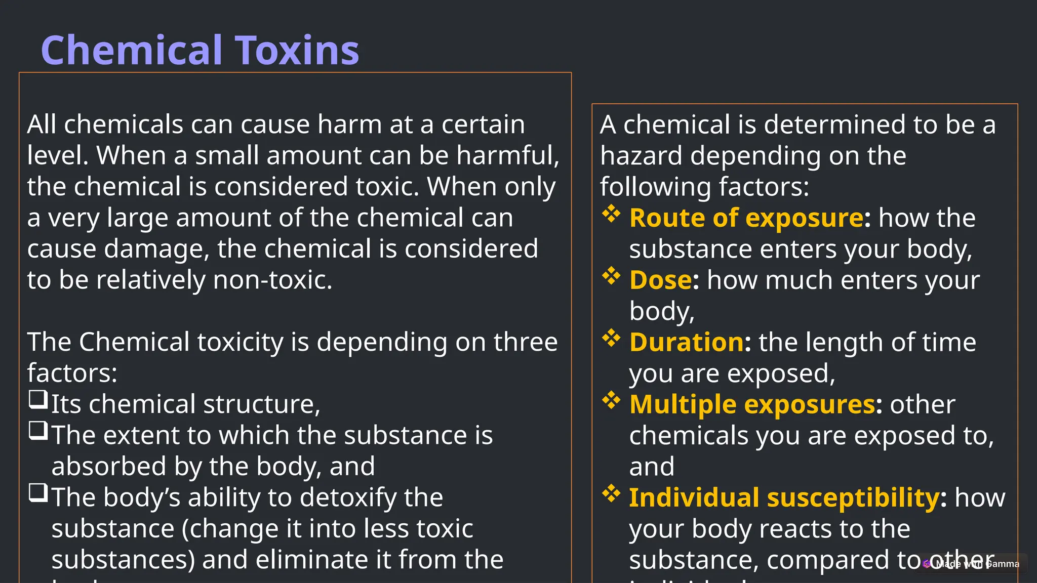 Classification of Toxic Agents - Environmental Biotechnology | PPTX