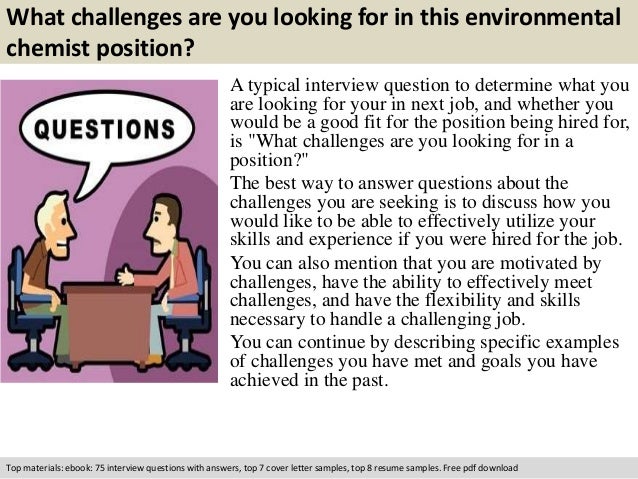 environmental chemist cover letter