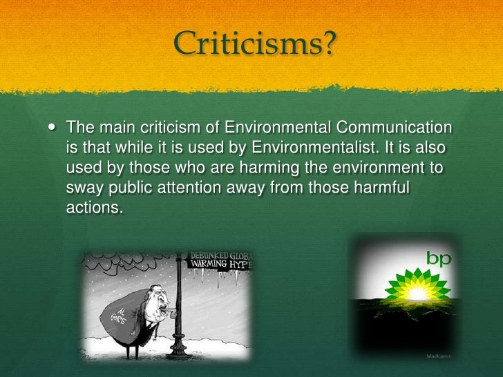 Environmental communication presentation