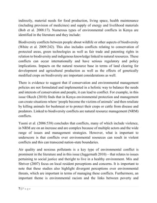 Environmental conflicts | PDF